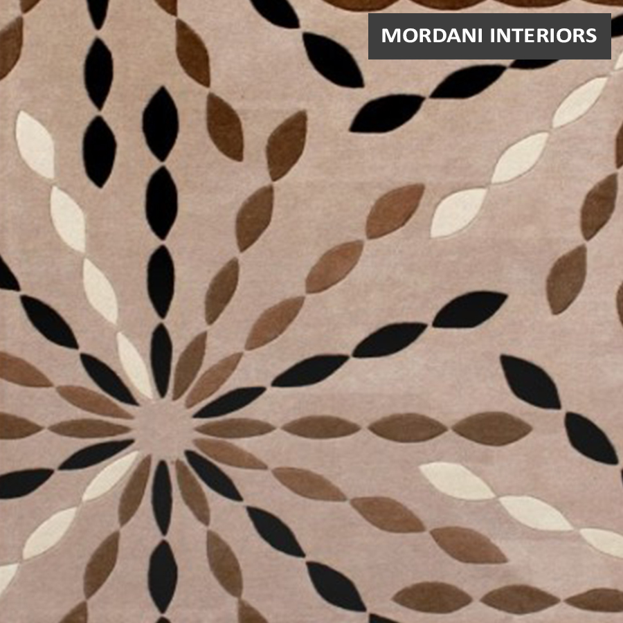 015-A Fantasy Brown Abstract Carpet Rugs